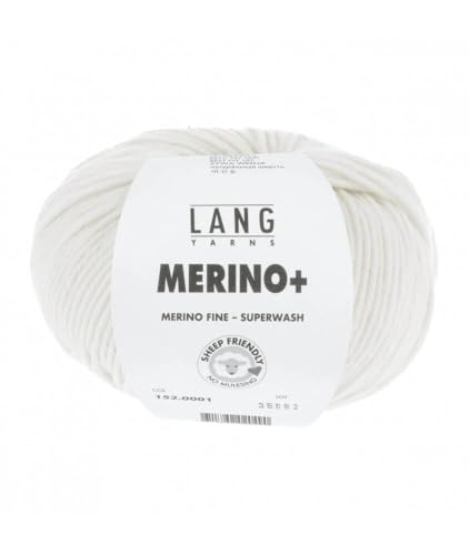 Lang Yarns Merino + 0001 weiß von Lang Yarns