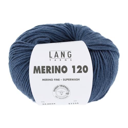 Lang Yarns Merino 120 Superwash 0034 stahlblau Lang Yarns Merino 120 Superwash 0034 stahlblau von Lang Yarns