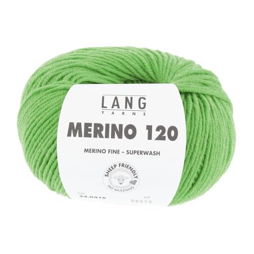 Lang Yarns Merino 120 Superwash 0416 hellgrün von Lang Yarns