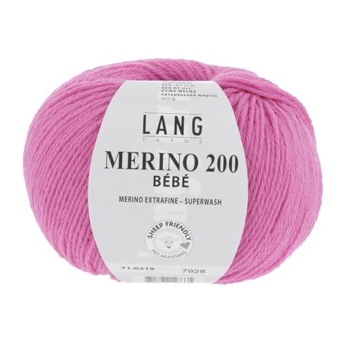 Lang Yarns Merino 200 Bébé 0319 pink von Lang Yarns