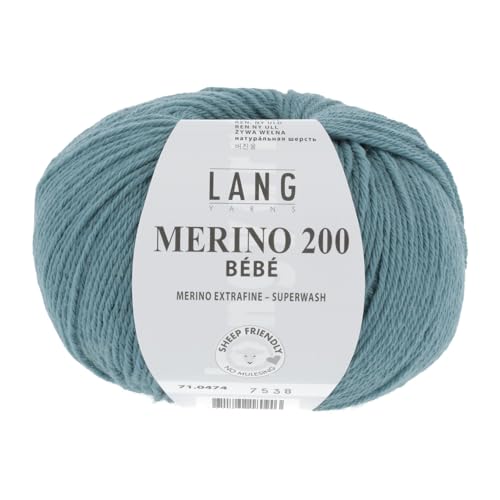 Lang Yarns Merino 200 Bébé 0474 atlantik von Lang Yarns