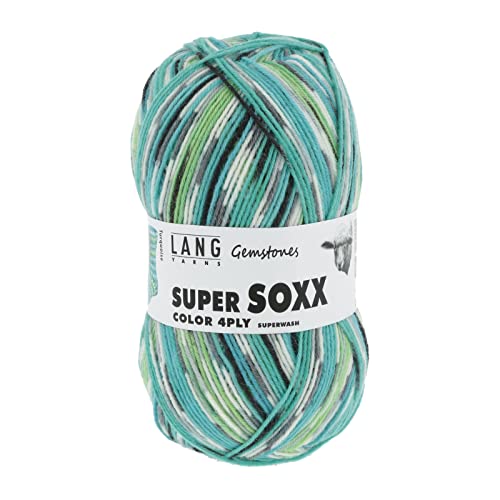 Lang Yarns Super Soxx 100g 4-fädig Gemstones 901.0387 - Turquoise Lang Yarns Super Soxx 100g 4-fädig Gemstones 901.0387 - Turquoise von Lang Yarns