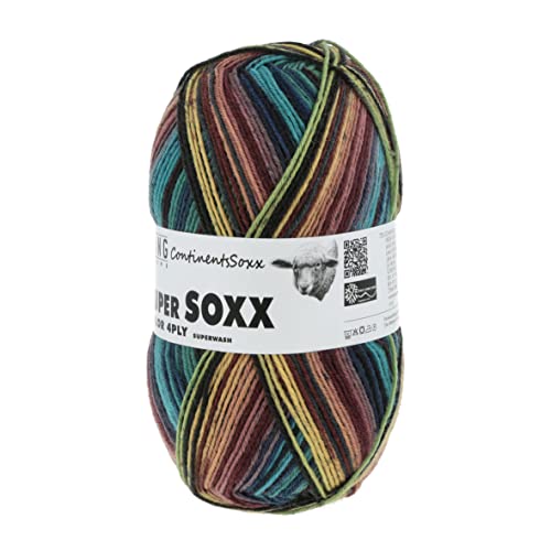 Lang Yarns - Super Soxx Color 4-fach 0402 grün gelb blau 100 g Lang Yarns - Super Soxx Color 4-fach 0402 grün gelb blau 100 g von Lang Yarns