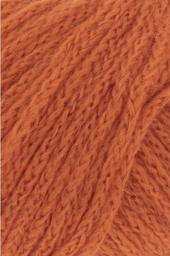 WOOLADDICTS - 50g "Memory" - Farbe: 59 - rostorange - Es ist mit einer Antifilzschicht beschichtet. von Lang Yarns