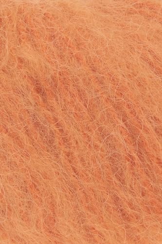 WOOLADDICTS - 50g "Honor" - Farbe: 59 - orange - eine herrliche flauschige Kombination aus 50% Schurwolle und 50% Alpakawolle von LangYarns