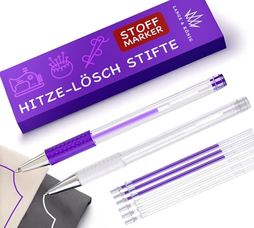 Lange & König® Hitze-Stoffmarker Set für Nähen & Quilten [400m Schreiblänge] - Nähzubehör Nähen Zubehör Schneiderkreide Alternative Nähmaschinen Zubehör Nähen & Stoffe Nähzeug Sewing Accessories von Lange & König