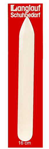Falzbein für Papier 160mm - Origami Werkzeug - aus echtem Knochen - Buchbinder Werkzeug - zum präzisen Falten von Papier oder leichtem Karton - Buchbinden, Papier u. Leder prägen (1 Stück) von Langlauf Schuhbedarf