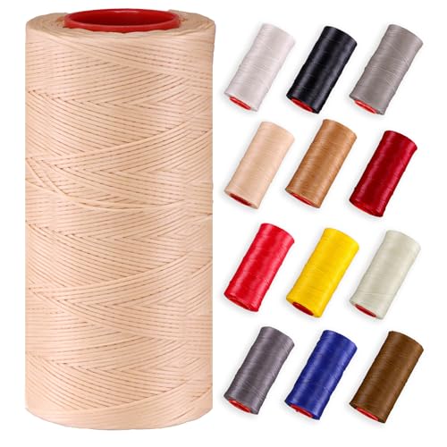 Ledergarn gewachst 0,8mm - 250m Rolle 100% Polyester 219-caramell Ledergarn gewachst 0,8mm - 250m Rolle 100% Polyester 219-caramell von Langlauf Schuhbedarf