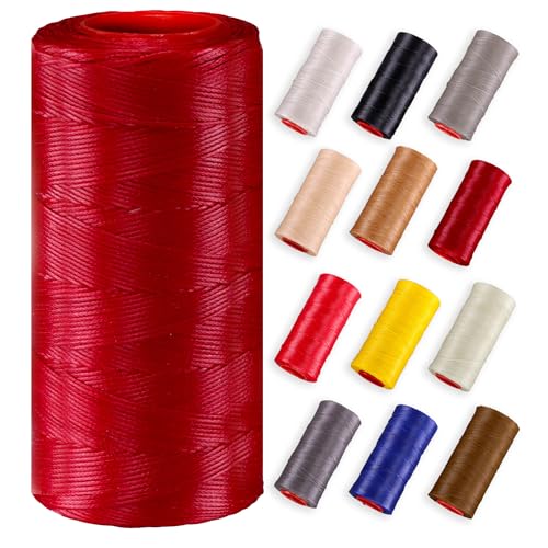 Ledergarn gewachst 0,8mm - 250m Rolle 100% Polyester 223-bordeaux Ledergarn gewachst 0,8mm - 250m Rolle 100% Polyester 223-bordeaux von Langlauf Schuhbedarf