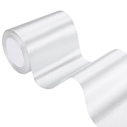 Lanjue Satinband Weiss, 22 m x 10 cm Geschenkband Breit Große Satinband Weiß Geschenkband Hochzeit, Schleifenband Weiss für Hochzeiten Blumensträuße Taufen Kommunionen Kunsthandwerk Lanjue Satinband Weiss, 22 m x 10 cm Geschenkband Breit Große Satinband Weiß Geschenkband Hochzeit, Schleifenband Weiss für Hochzeiten Blumensträuße Taufen Kommunionen Kunsthandwerk von Lanjue