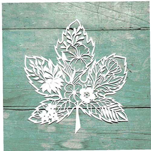 Ahornblatt-blumen-schneideisen-metall Embossing Folder Stencil Scrapbooking Papierkarte Diy Craft Vorlage von Lankater