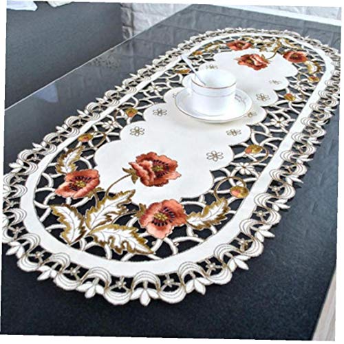 Florial Tischdecke Abdeckung Oval Rechteck-Spitze-Muster Tischdecken Partei Wohnkultur von Lankater