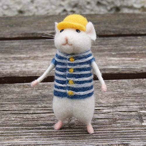 Frauen-reizender Mäusegleitschutzmaus Handgemachte Tierspielzeug Wolle Nadelfilz Poked Kitting DIY Wolle Kits Package Non Fertig Frauen-reizender Mäusegleitschutzmaus Handgemachte Tierspielzeug Wolle Nadelfilz Poked Kitting DIY Wolle Kits Package Non Fertig von Lankater