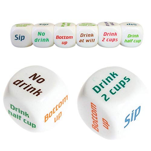 Lankater 1pc Trinken Dice Anweisungen Auf Jeder Seite Fun Party-Spiel Last Man Standing Gewinnt Lustige Spielwaren Lankater 1pc Trinken Dice Anweisungen Auf Jeder Seite Fun Party-Spiel Last Man Standing Gewinnt Lustige Spielwaren von Lankater