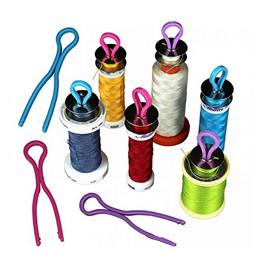 Lankater 20pcs Bunte Unterfadenhalter Spulenhalter Gewinde Buddies Maschine Nähen Bobbin Clips Bobbin Clip Multipurpose Sewing Clips Zufällige Farbe von Lankater