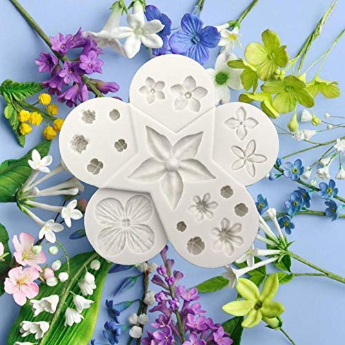 Lankater Filler Blumen-Form-runde Blumen-backen-silikon-Form-Kuchen-Dekoration DIY Fondant 3D-silikon-Form-schokoladen-Form von Lankater