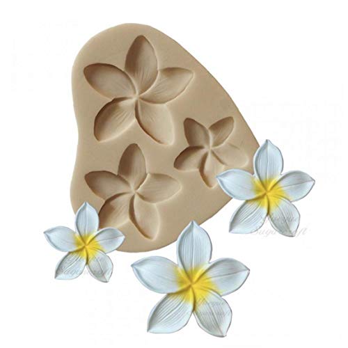 Plumeria-Blumen-Silikon-Form-Fondant-Schokolade Sugar Backen Dekor Moulds von Lankater
