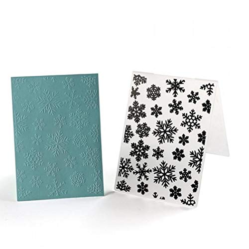 Snowflake Kunststoff Schneideisen Embossing Folder Stencil Scrapbooking Papierkarte Diy Craft Vorlage von Lankater