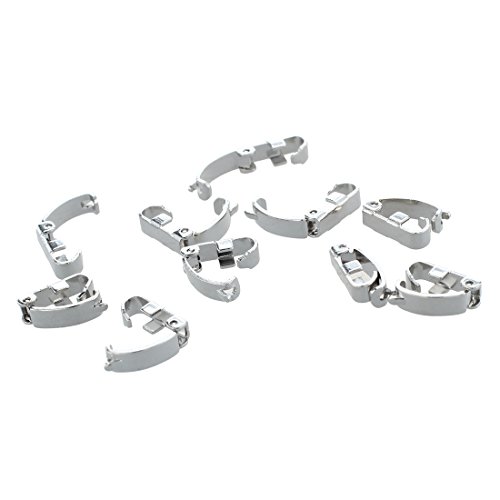 Lanko 10 Ösen für Schmuck aus Edelstahl für Armband, 1,1 x 0,3 cm Lanko 10 Ösen für Schmuck aus Edelstahl für Armband, 1,1 x 0,3 cm von Lanko