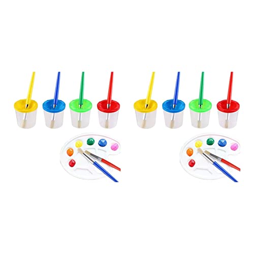Lanko 18-teiliges Set mit Farbtöpfen und Pinseln, Farbbehälter, Farbbecher mit Deckeln, für Kinder, Kunstmalerei Lanko 18-teiliges Set mit Farbtöpfen und Pinseln, Farbbehälter, Farbbecher mit Deckeln, für Kinder, Kunstmalerei von Lanko