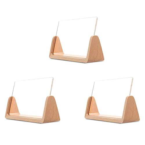 Lanko 3 x Bilderrahmen aus Acryl, U-Form, Dekoration für Büro, aus Holz, kreativ, für Büro/Schlafzimmer/Wohnzimmer/Café von Lanko