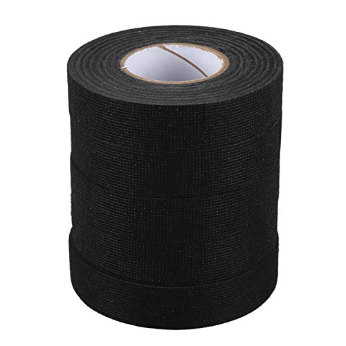Lanko 5 Stück hitzebeständiges Kabelband, Verkabelung, Metall, Kabelbaum, Klebeband, Kabelschutz, 19 mm x 15 m von Lanko