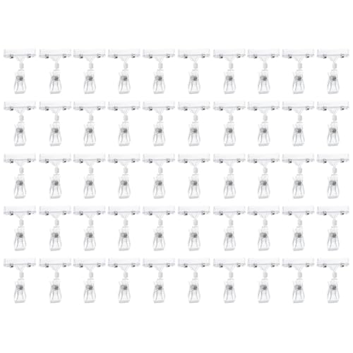 Lanko 50 Stück Posterhalter für Waren, doppelseitig, transparent, Etikettenhalter aus Kunststoff, Etikettenhalter Lanko 50 Stück Posterhalter für Waren, doppelseitig, transparent, Etikettenhalter aus Kunststoff, Etikettenhalter von Lanko