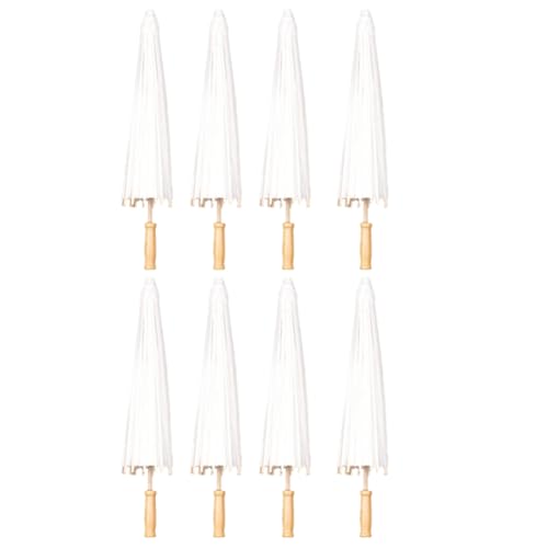Lanko 8 Stück Papier-Sonnenschirme für Hochzeiten, Geschenke, 60 cm, Bambus-Schirme für Tischdekorationen bei Brautpartys, Foto-Requisiten Lanko 8 Stück Papier-Sonnenschirme für Hochzeiten, Geschenke, 60 cm, Bambus-Schirme für Tischdekorationen bei Brautpartys, Foto-Requisiten von Lanko