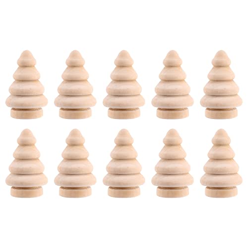 Lanko Blanko DIY Weihnachtsbaum Peg Puppen Kuchen Topper 10 Stück von Lanko
