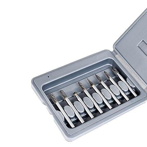 Lanko Fräser aus Hartmetall mit Doppelschnitt, 1/4-Zoll-Schaft, 8-teilig – Hartmetall-Schleiferbits – Rotierende Reibe – vielseitig einsetzbare Rotationswerkzeug-Bits Lanko Fräser aus Hartmetall mit Doppelschnitt, 1/4-Zoll-Schaft, 8-teilig – Hartmetall-Schleiferbits – Rotierende Reibe – vielseitig einsetzbare Rotationswerkzeug-Bits von Lanko