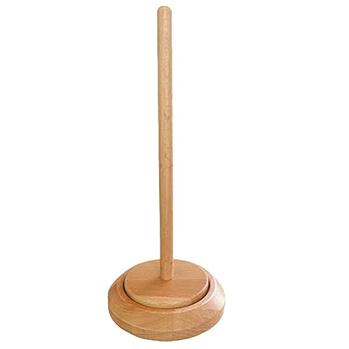 Lanko Garnhalter aus Holz zum Häkeln, Garnkugelhalter zum Stricken, Garnspindelspender, Häkelwerkzeug, 12,3 x 28,3 cm von Lanko