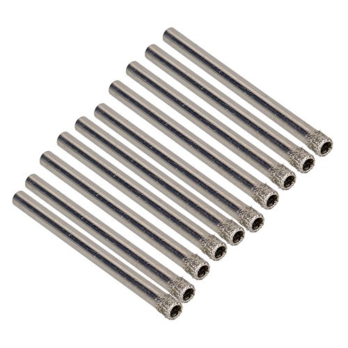 Lanko Packung mit 10 Diamantbohrern in der Farbe Silber, 4 mm, Glaslochsäge, Marmor Lanko Packung mit 10 Diamantbohrern in der Farbe Silber, 4 mm, Glaslochsäge, Marmor von Lanko