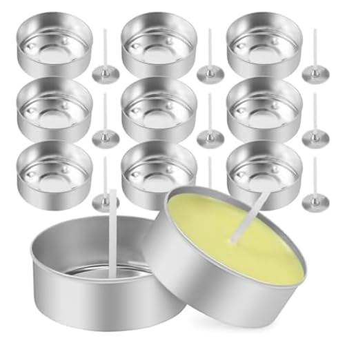 Lanko Teezubereitungsset, 150-teilig, Teelichthalter aus Metall mit 150 Kerzendochten, leere Kerze für Kerzenliebhaber Lanko Teezubereitungsset, 150-teilig, Teelichthalter aus Metall mit 150 Kerzendochten, leere Kerze für Kerzenliebhaber von Lanko