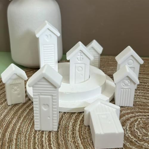 Silikonformen Gießformen Häuser, 8 Stück Kleine Silikonform Haus, Gießformen Silikon Häuser, GießformeHäuschen Haus für Weihnachten, Halloween, Ostern, ResinGießharz Silikonformen Gießformen Häuser, 8 Stück Kleine Silikonform Haus, Gießformen Silikon Häuser, GießformeHäuschen Haus für Weihnachten, Halloween, Ostern, ResinGießharz von Lanmijia