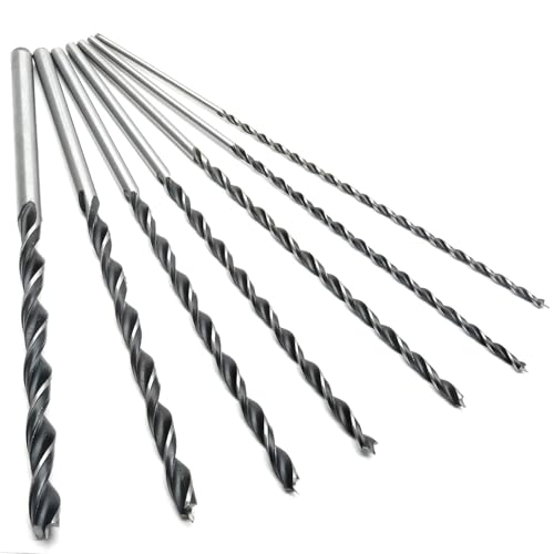 Lanpeeking 7 Stück Holzbohrer Set - 300mm Lange Schlangenbohrer, Spiralbohrer Ø 4, 5, 6, 7, 8, 10, 12mm Lanpeeking 7 Stück Holzbohrer Set - 300mm Lange Schlangenbohrer, Spiralbohrer Ø 4, 5, 6, 7, 8, 10, 12mm von Lanpeeking
