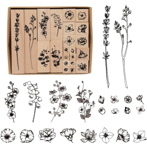 Stempelset, Stempel, Holzstempel, Stempel Holz, Stempel Blumen, Tonstempel, Holzstempel Set, Blumen Holz Stempel, Blumen Holz Stempel, Motiv Pflanzen Stempel, für Scrapbooks DIY Karten Stempelset, Stempel, Holzstempel, Stempel Holz, Stempel Blumen, Tonstempel, Holzstempel Set, Blumen Holz Stempel, Blumen Holz Stempel, Motiv Pflanzen Stempel, für Scrapbooks DIY Karten von Lansls