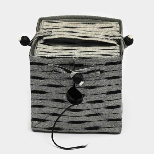 Lantern Moon - Lantern Moon Ikat Seide Blumen Design Würfel-Geformt Stricken Aus Garn Kasten mit Handhaben - 1 Stück Lantern Moon - Lantern Moon Ikat Seide Blumen Design Würfel-Geformt Stricken Aus Garn Kasten mit Handhaben - 1 Stück von Lantern Moon