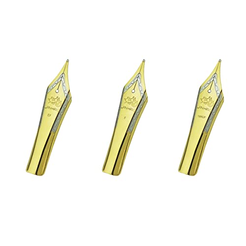Original Jinhao Füllfederhalter #6 Ersatzfeder Golden EF F M Größe kompatibel mit 100 450 159 750 Double Dragon Yongsheng 699 Original Jinhao Füllfederhalter #6 Ersatzfeder Golden EF F M Größe kompatibel mit 100 450 159 750 Double Dragon Yongsheng 699 von Lanxivi