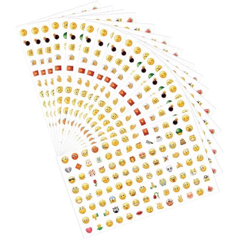 15 Blatt Emoji Sticker Smiley Aufkleber Klein Smiley Sticker, Sticker Smiley Belohnungsaufkleber für Kinder Emoji-Belohnungsaufkleber für Lehrer Dekorative Ausdrucksaufkleber für Kindernotizbücher 15 Blatt Emoji Sticker Smiley Aufkleber Klein Smiley Sticker, Sticker Smiley Belohnungsaufkleber für Kinder Emoji-Belohnungsaufkleber für Lehrer Dekorative Ausdrucksaufkleber für Kindernotizbücher von Laralily