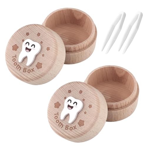2 Stück Zahnbox,Zahndose Milchzähne Mädchen,Zahndose Milchzähne Jungen,Milchzahndose Kommt mit 2 Clips, Zahnfee-Box mit 3D-Schnitzerei, Sorgfältige Handwerkskunst, Gedenken Sie Ihren Ersten Zahn 2 Stück Zahnbox,Zahndose Milchzähne Mädchen,Zahndose Milchzähne Jungen,Milchzahndose Kommt mit 2 Clips, Zahnfee-Box mit 3D-Schnitzerei, Sorgfältige Handwerkskunst, Gedenken Sie Ihren Ersten Zahn von Laralily