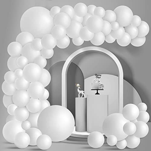 100 Stück Weiß Ballon Girlande Set Weiss Luftballon Girlande Weiße Latexballons in verschiedenen Größen für Hochzeit Geburtstag Weihnachten Neujahr Partydekoration, 12 cm/ 25 cm/ 30 cm/ 45 cm 100 Stück Weiß Ballon Girlande Set Weiss Luftballon Girlande Weiße Latexballons in verschiedenen Größen für Hochzeit Geburtstag Weihnachten Neujahr Partydekoration, 12 cm/ 25 cm/ 30 cm/ 45 cm von Larber