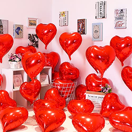 20 Stück 46CM Rot Helium Herzballons Folienballons Luftballons Herzform Heliumballons Herzluftballons für Geburtstag Valentinstag Hochzeit Verlobung 20 Stück 46CM Rot Helium Herzballons Folienballons Luftballons Herzform Heliumballons Herzluftballons für Geburtstag Valentinstag Hochzeit Verlobung von Larber