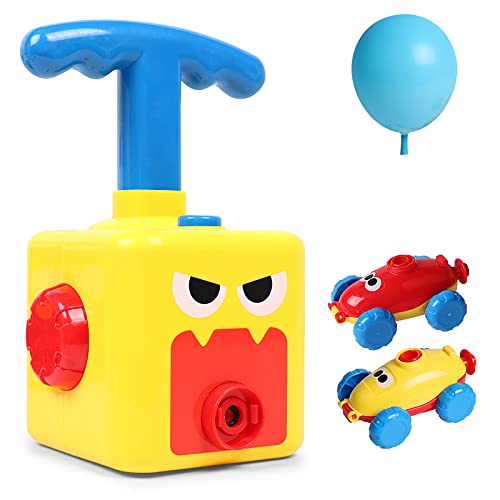 Larcele Ballon Powered Auto für Kinder, Ballon Spielzeug für Kinder Party Supplies Bildung Spielzeug DLQQC-01 (Gelb) von Larcele