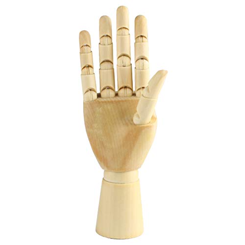 Larcele Hölzerne Menschliche Händ Gliederpuppe Modell Zeichnungs Modell MSMX-03 MEHRWEG (Rechte Hand, 7 Zoll) von Larcele