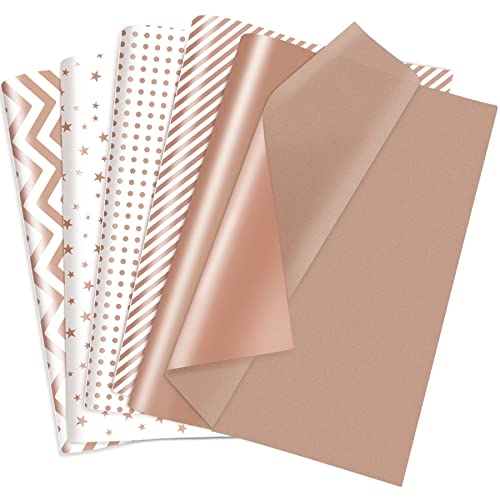 Larcenciel 50 Blatt Seidenpapier, 50x70cm Rosegold Seidenpapier für Geschenktüten und Geschenkverpackung, Metallisches Glitzer-Geschenkpapier für Geburtstage, Hochzeiten, Weihnachten, Feiertage Larcenciel 50 Blatt Seidenpapier, 50x70cm Rosegold Seidenpapier für Geschenktüten und Geschenkverpackung, Metallisches Glitzer-Geschenkpapier für Geburtstage, Hochzeiten, Weihnachten, Feiertage von Larcenciel