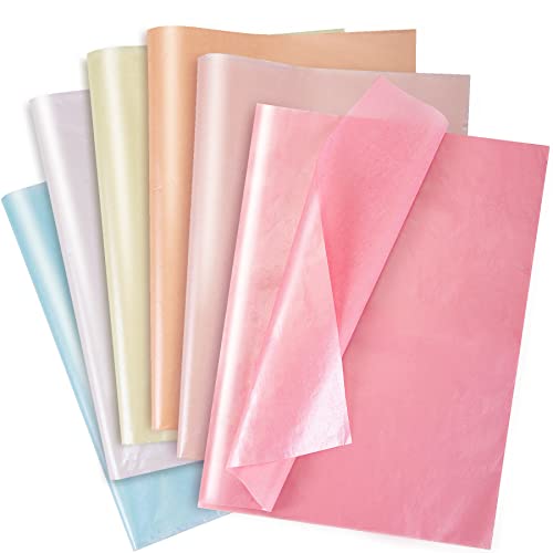 Larcenciel 60 Blatt Seidenpapier, 6-Farbiges Metallic-Seidenpapier für Geschenktüten und Verpackungen, Glitzerndes Geschenkpapier Geschenk Verpackungsmaterial für Geburtstag, Babyparty, Hochzeit Larcenciel 60 Blatt Seidenpapier, 6-Farbiges Metallic-Seidenpapier für Geschenktüten und Verpackungen, Glitzerndes Geschenkpapier Geschenk Verpackungsmaterial für Geburtstag, Babyparty, Hochzeit von Larcenciel