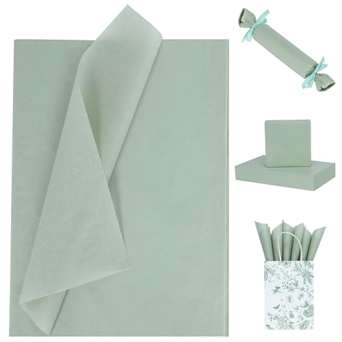 Larcenciel Seidenpapier Salbei Grüne, 60 Blatt Matte Seidenpapier Verpackungsmaterial für Geschenktüte Füllmaterial, Geschenkpapier für Geburtstage, Hochzeit, Babyparty, Jubiläen, Basteln, 50x35 CM Larcenciel Seidenpapier Salbei Grüne, 60 Blatt Matte Seidenpapier Verpackungsmaterial für Geschenktüte Füllmaterial, Geschenkpapier für Geburtstage, Hochzeit, Babyparty, Jubiläen, Basteln, 50x35 CM von Larcenciel