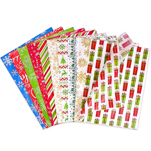Larcenciel Weihnachten Seidenpapier 100 Blatt, 10 Arten von Buntem Seidenpapier für Geschenktüten, Weihnachtspapier mit Schneeflockenmuster, Geschenkverpackungen für Urlaub, Neujahr, DIY, 50 x 35 cm Larcenciel Weihnachten Seidenpapier 100 Blatt, 10 Arten von Buntem Seidenpapier für Geschenktüten, Weihnachtspapier mit Schneeflockenmuster, Geschenkverpackungen für Urlaub, Neujahr, DIY, 50 x 35 cm von Larcenciel