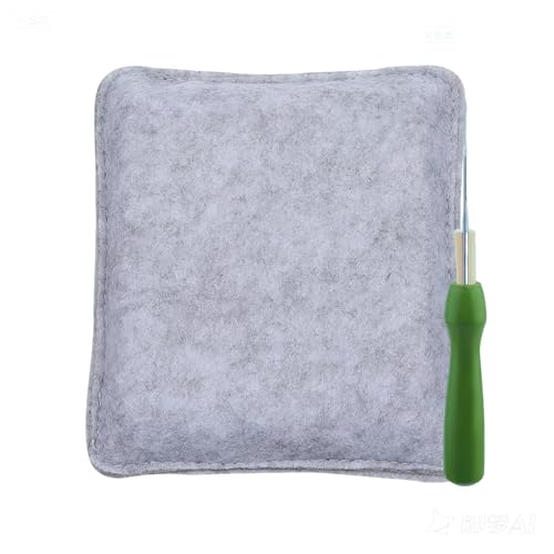 Larebidtex 15,5 x 12,5 cm Filzmatte,Trockenfilzen Starterset - Komplettpaket mit Filzunterlage, Filznadelhalter und Filznadeln, Ideal für Anfänger und Profis in der Wollfilzkunst von Larebidtex