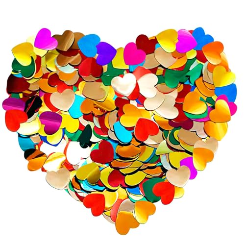 LaresDay 100g Konfetti Alufolie 15mm: Glitzer Herzen, Sterne & Kreise,Hochglanz Tischdeko für Hochzeit, Geburtstag, Babyparty,Wiederverwendbare Alu-Confetti mit Fotoshooting-Hintergrund (Love heart) LaresDay 100g Konfetti Alufolie 15mm: Glitzer Herzen, Sterne & Kreise,Hochglanz Tischdeko für Hochzeit, Geburtstag, Babyparty,Wiederverwendbare Alu-Confetti mit Fotoshooting-Hintergrund (Love heart) von LaresDay